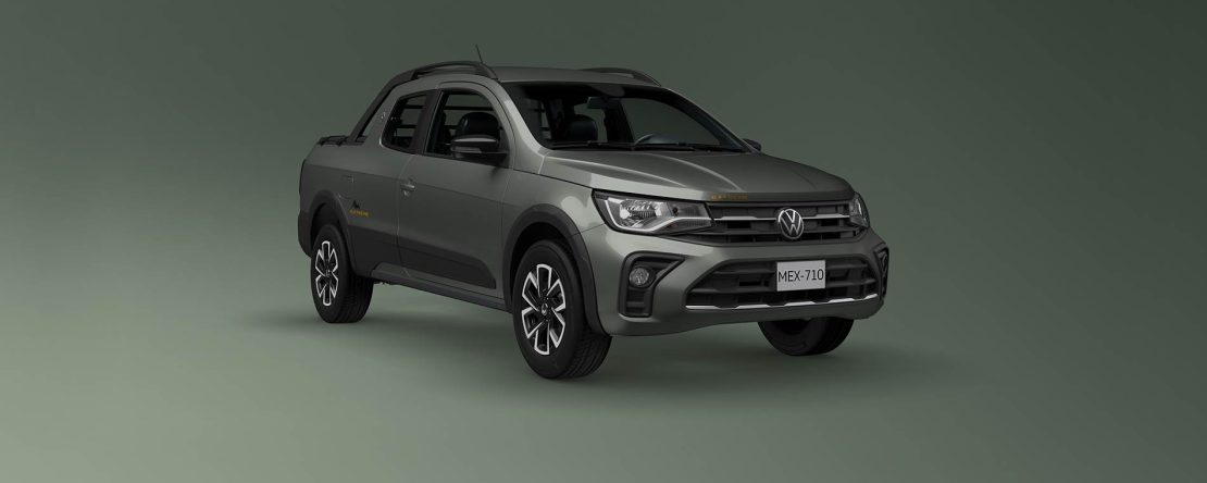 Volkswagen Saveiro 2024 en México - versión Extreme parte frontal con rines