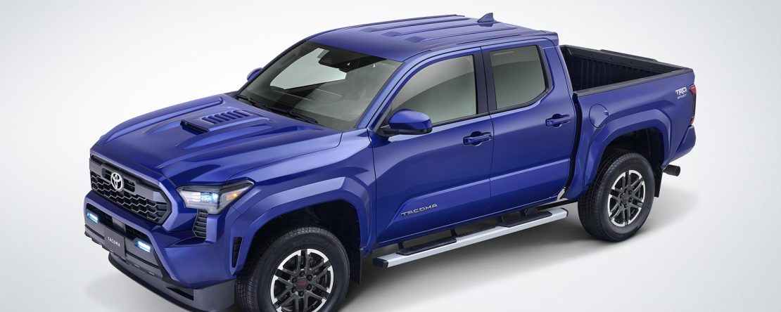 Toyota Tacoma 2024 exterior - color azul, diseño exterior