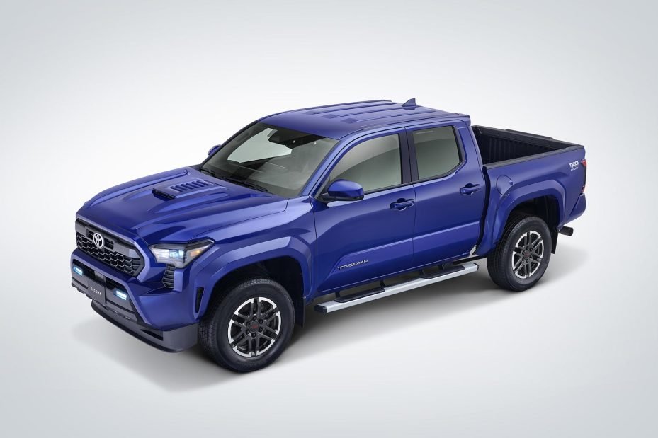 Toyota Tacoma 2024 exterior - color azul, diseño exterior