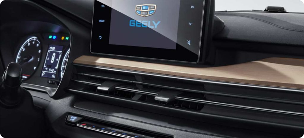 Geely GX3 Pro 2024 en México - diseño interior de la pantalla