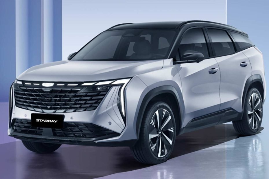 Geely Starray 2024 en México - diseño exterior color blanco con negro estacionada