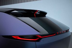 Mazda Arata auto concepto eléctrico - lenguaje de diseño para 2025 - parte posterior faros LED