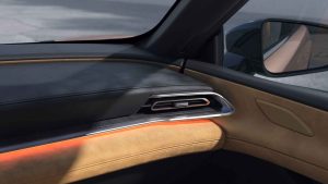 Mazda EZ-6 2025 100% eléctrico - diseño interior - tablero, salidas de aire