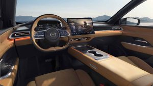 Mazda EZ-6 2025 100% eléctrico - diseño interior