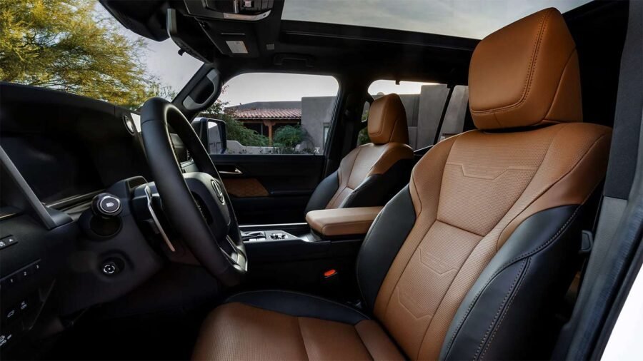 Lexus GX 2025 Diseño interior asientos frontales