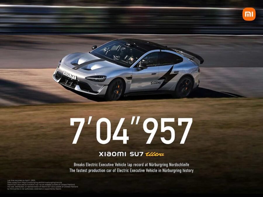 Xiaomi SU7 Ultra impone récord del vehículo ejecutivo eléctrico más rápido