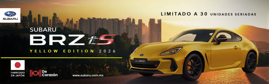 Subaru BRZ tS Yellow Edition 2026 llega a México: deportividad pura en una edición limitada de 30 unidades