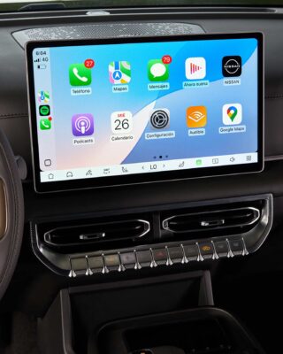 Nissan Frontier Pro PHEV 2026 llega a México - interior más espacio con amplia pantalla
