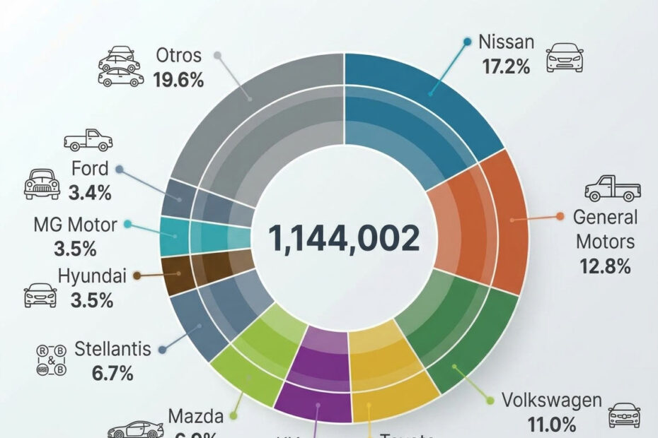 Las 10 marcas de autos mas vendidas en México en septiembre de 2026.